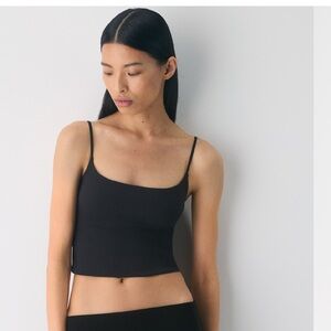 Aritzia Babaton Contour Cami Spaghetti skinny Strap Crop Tank